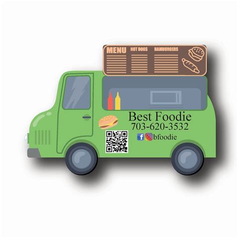food truck shaped business cards